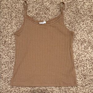 GAP Teen Slim Ribbed tank Brown size 14-16